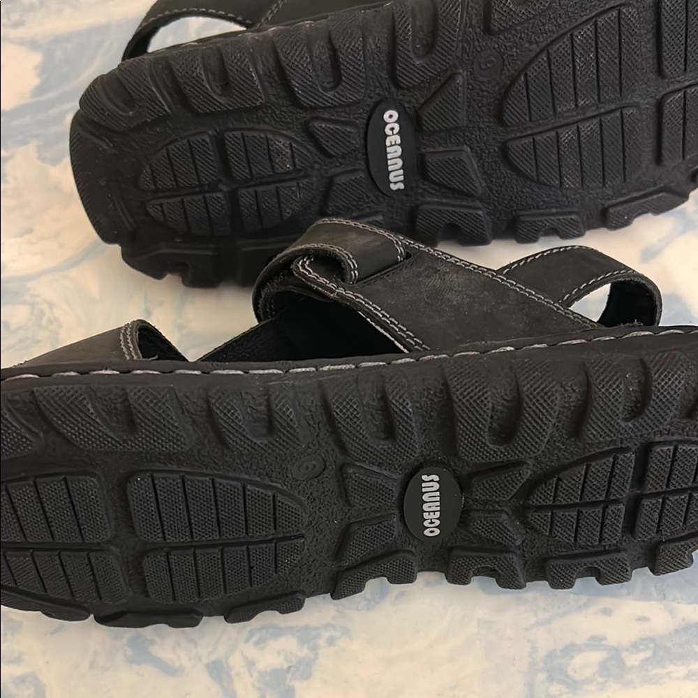Oceanus Men’s Leather Sandals NWT - Picture 4 of 8
